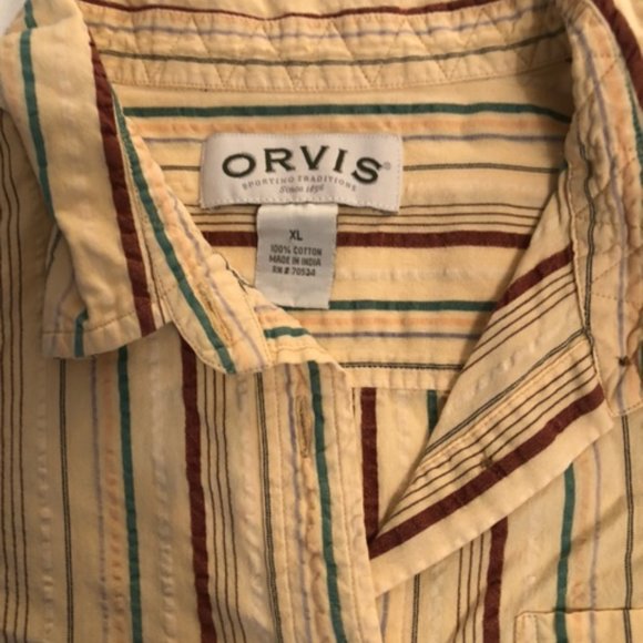 Orvis Collared Striped Button down - Picture 2 of 3